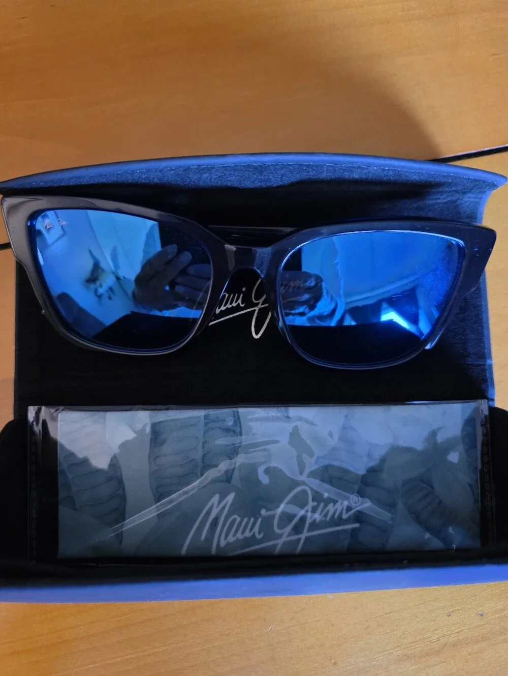 Maui Jim Blue Frame Blue Lens Sunglasses